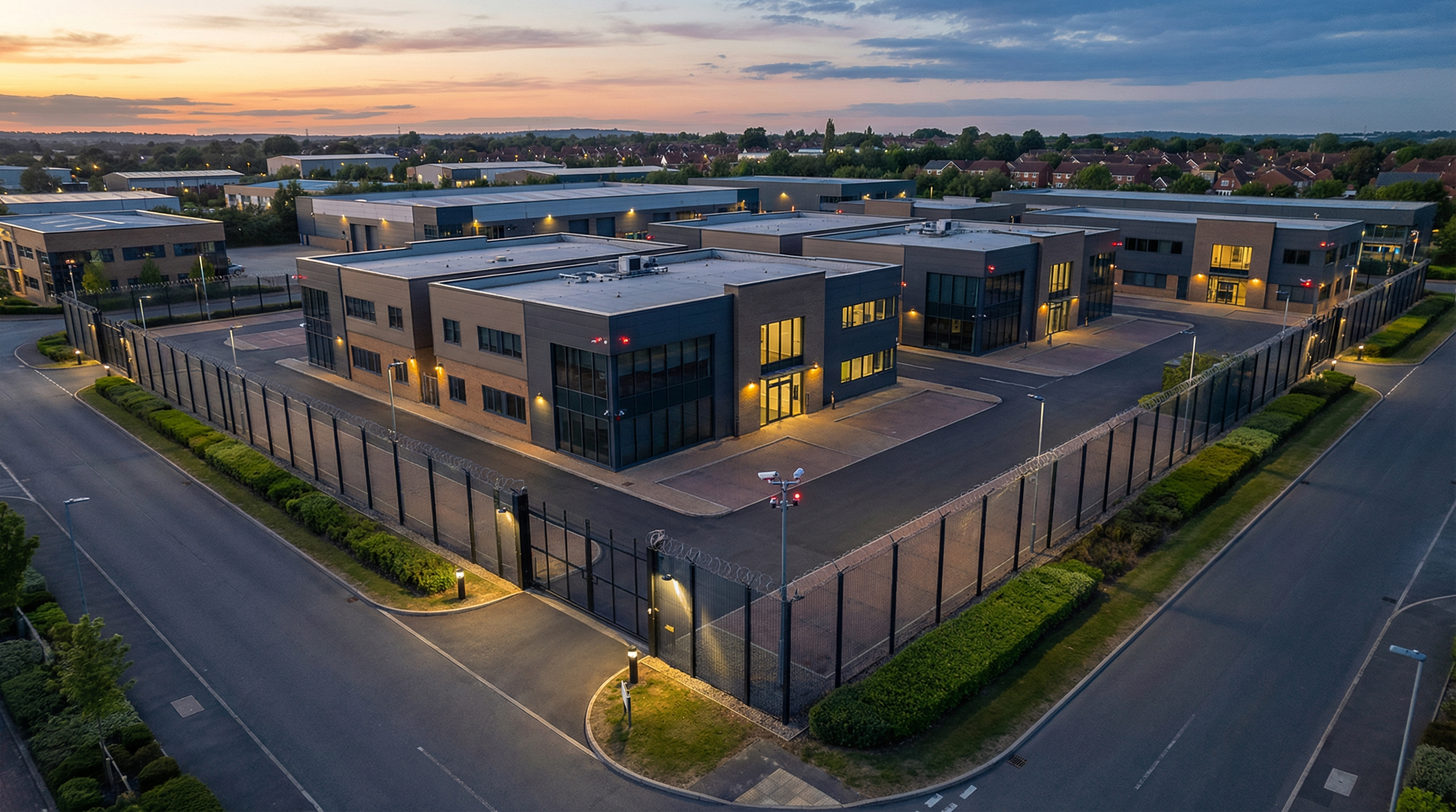 Screenshot of the Srvwire Property Protection website 