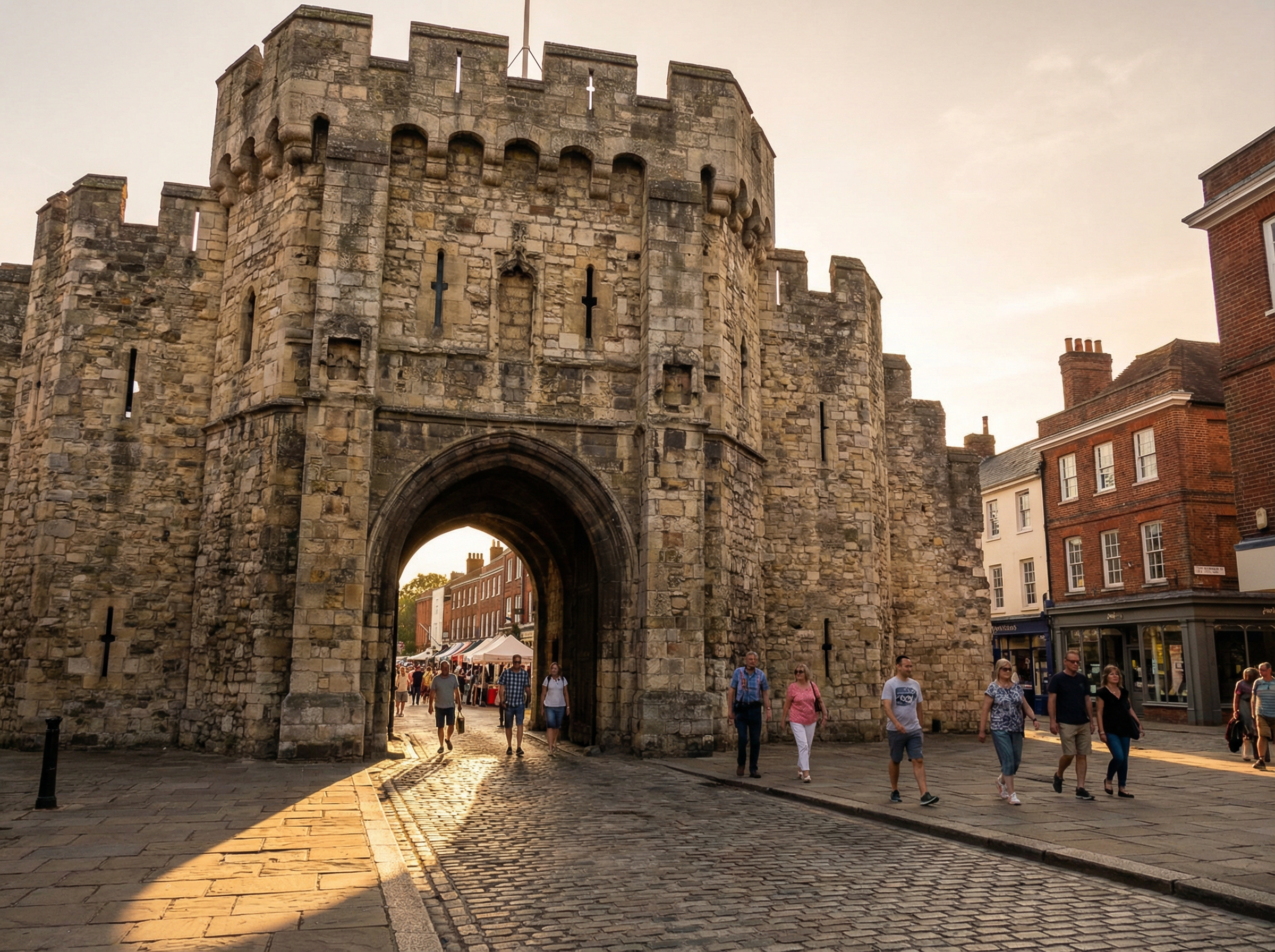 Historic medieval gatehouse in Southampton