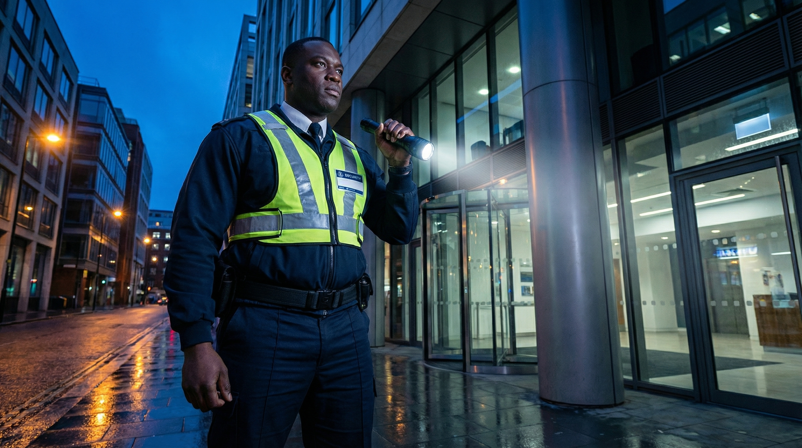 Screenshot of the new Srvwire Property Protection website hero section highlighting the refreshed design and key services