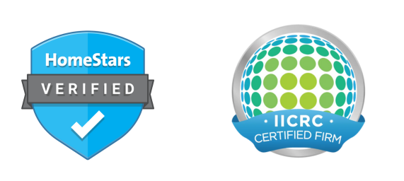 IICRC Certified and HomeStars Verified badges