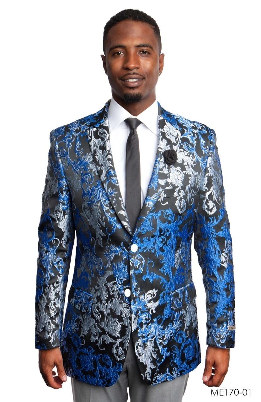 Patterned blazer suit rental Las Vegas formal wear
